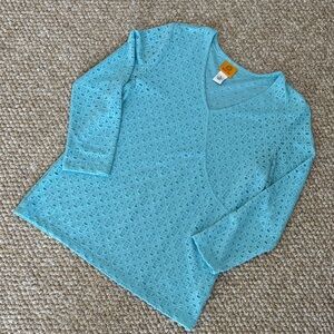 RUBY RD small 3/4 sleeve blouse